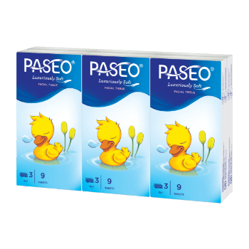 PASEO Elegant Facial Duck Classic Hanky Standard 6 Packs 9’s
