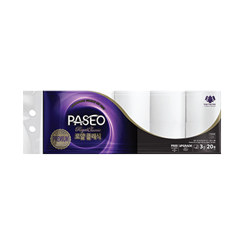 PASEO Royal Classic Toilet Core Deco Emboss 20 Rolls 275'S