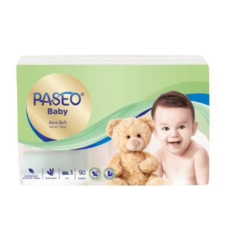 PASEO Baby Pure Soft Facial Travel Pack 50's