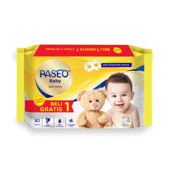 PASEO Baby Wipes  Gazette 50's Chamomile Extract (BOGOF)