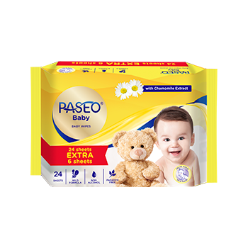 PASEO Baby Wipes Gazette 30’s Chamomile Extract