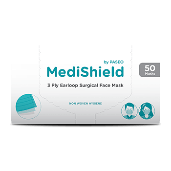 MediShield by Paseo Surgical Mask Earloop Box 50’s