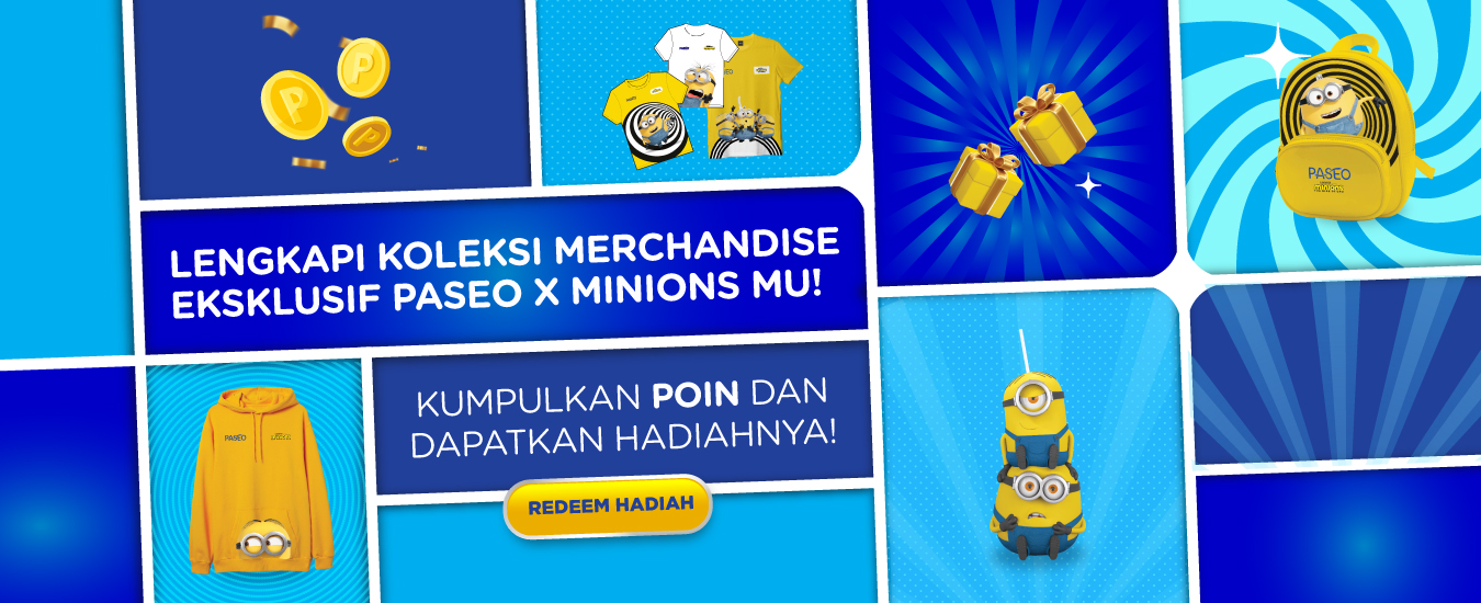 Banner Paseo x Minions Merchandise