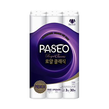 PASEO Royal Classic Toilet Core Deco Emboss 30 Rolls 275'S