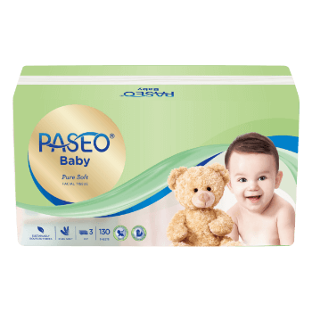 PASEO Baby Pure Soft Facial Soft Pack 130's