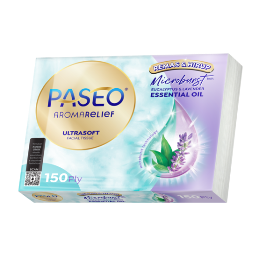 Paseo Aroma Relief facial Travel Pack 150 Ply